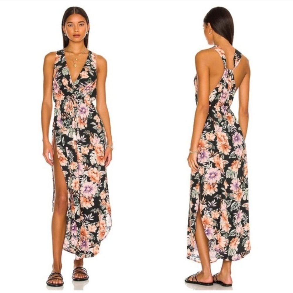 L Space Revlove Kenzie Cover Up in Forget Me Not Floral Beach Resort M